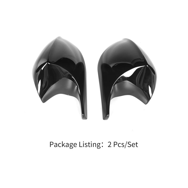 Qitian E92 Mirror Cover, ABS Gloss Black Mirror Cover for BMW 3 Series E90 E92 E93, 2006-2009 - Image 2